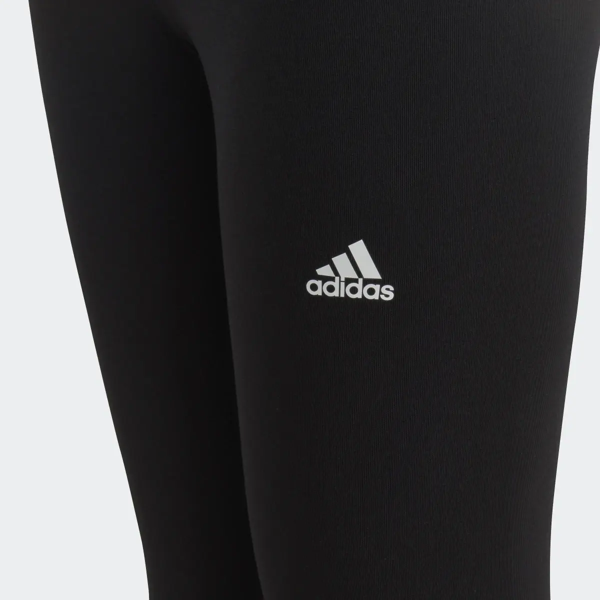 Adidas Essentials Linear Logo Cotton Leggings. 3