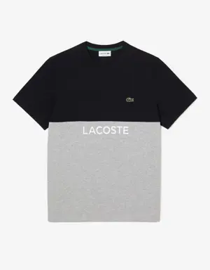T-shirt homme Lacoste regular fit color-block en jersey de coton