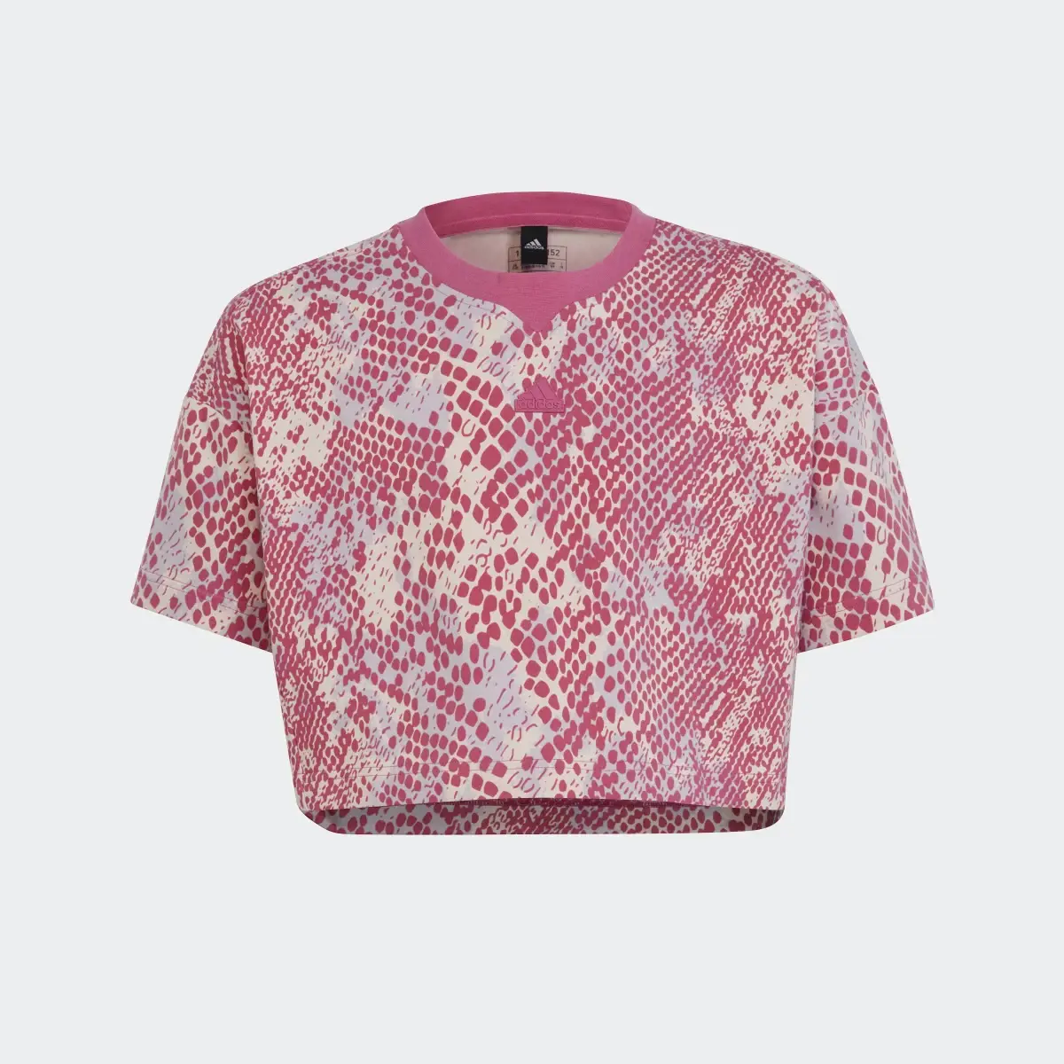 Adidas Future Icons Allover Print Cotton T-Shirt. 1