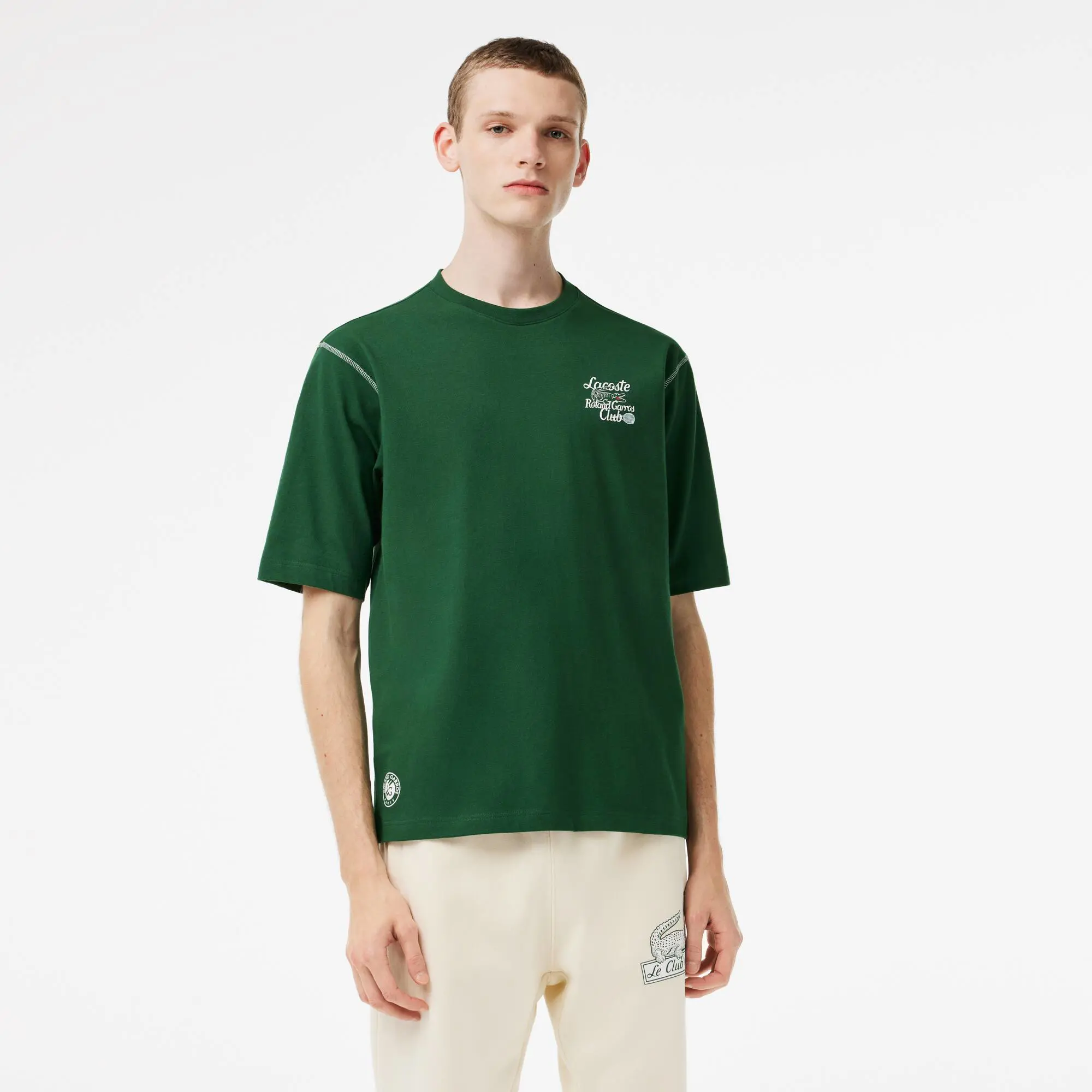 Lacoste Camiseta de hombre Lacoste Sport Roland Garros Edition en tejido de punto grueso. 1