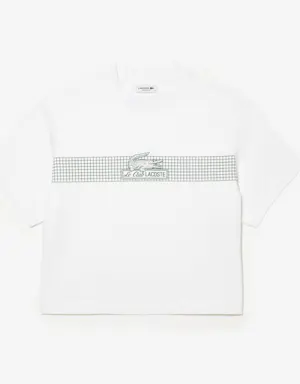 Women’s Oversized Net Print Jersey T-Shirt