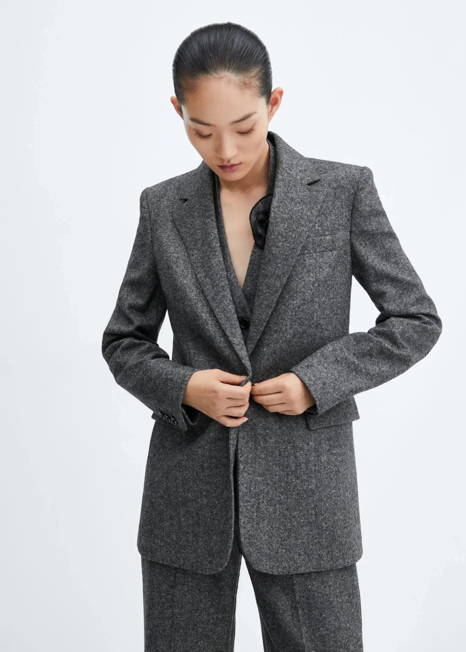 Mango Wool suit blazer. 2