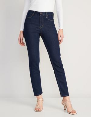 Old Navy High-Waisted Wow Straight Jeans blue
