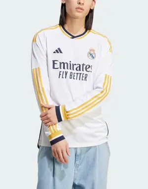 Adidas Real Madrid 23/24 Long Sleeve Home Jersey