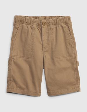 Kids Utility Shorts brown
