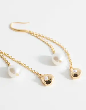 Boucles d'oreilles fil perles
