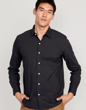Slim-Fit Pro Signature Performance Dress Shirt for Men black