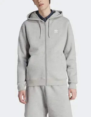 Adidas Veste à capuche entièrement zippée Trèfle Essentials