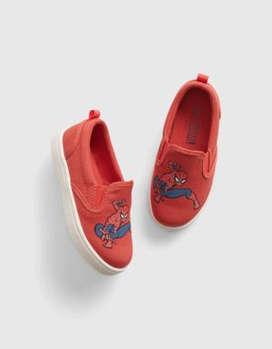 babyGap &#124 Marvel Spider-Man Slip-On Sneakers red