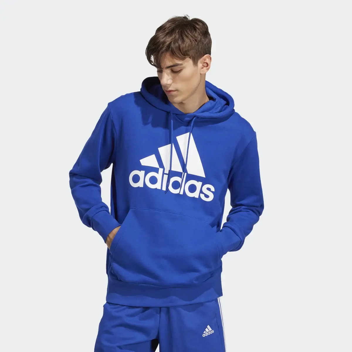 Adidas Sweat-shirt à capuche en molleton Essentials Big Logo. 2