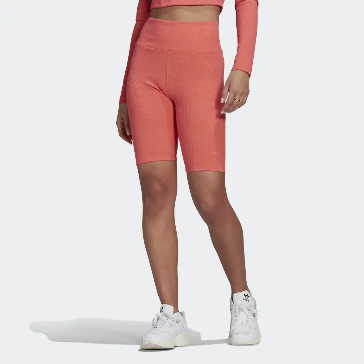 Adidas 2 Colored Rib Short Tights. 1