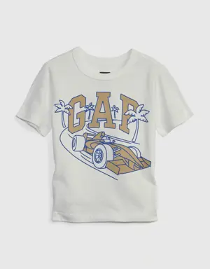Gap Toddler 100% Organic Cotton Mix and Match Graphic T-Shirt white
