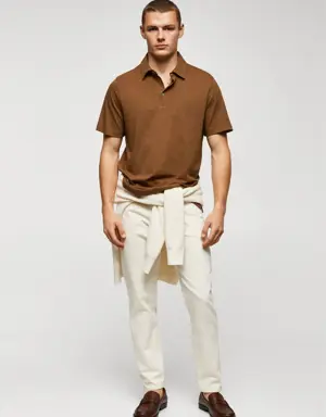100% cotton basic polo shirt 