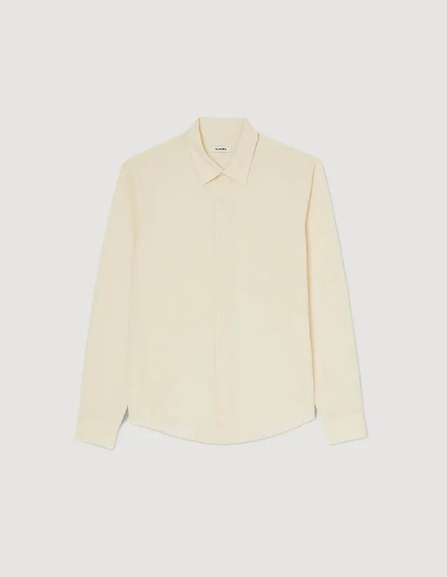 Sandro Pleated loose-fit shirt. 2