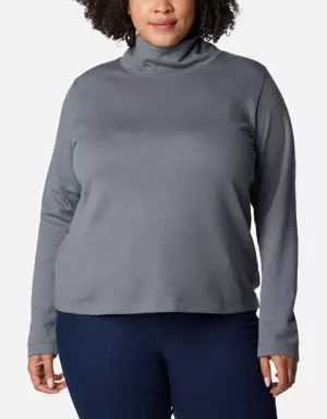 Women's Holly Hideaway™ Funnel Neck Shirt - Plus Size