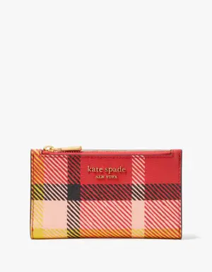 Morgan Museum Plaid Small Slim Bifold Wallet