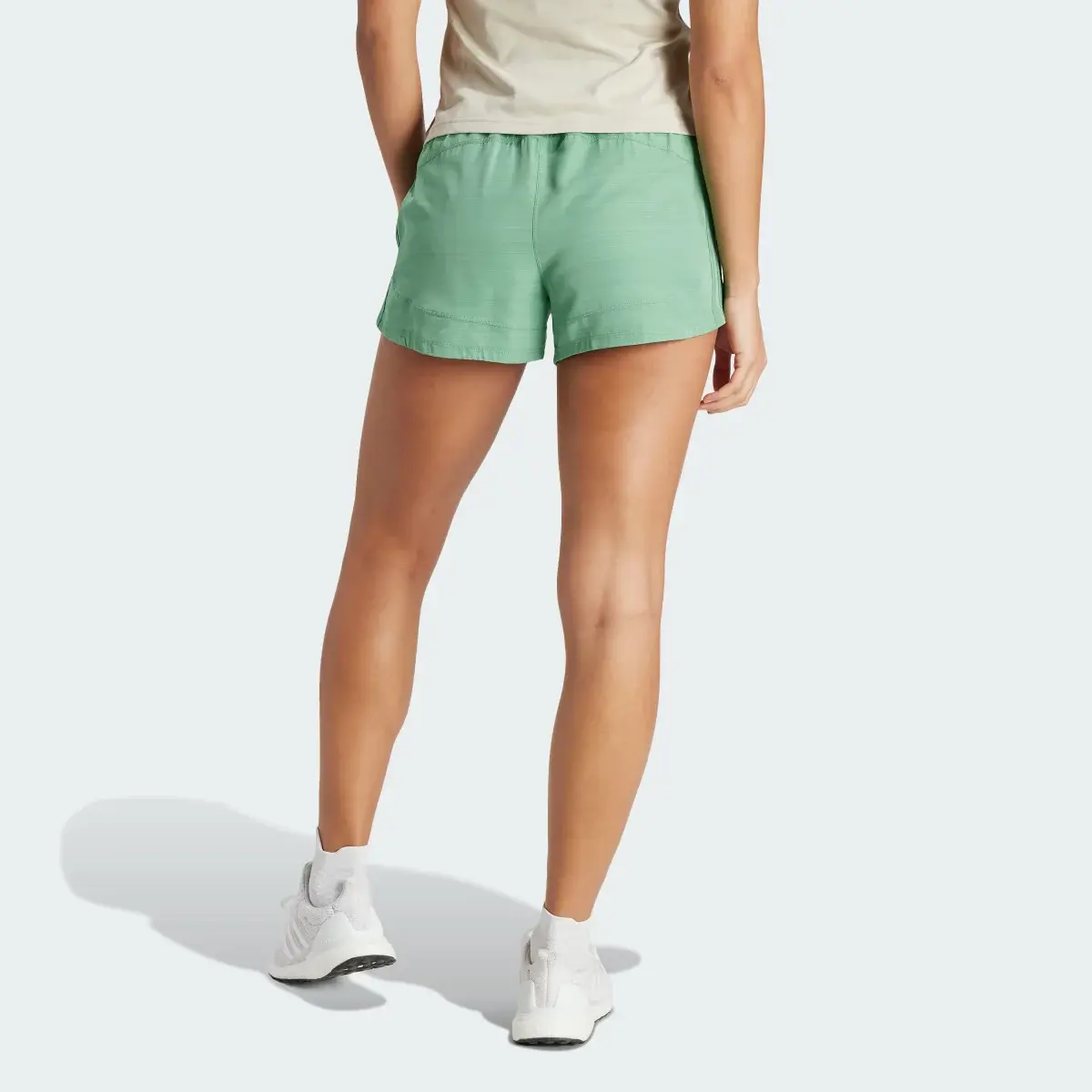 Adidas Pacer Training 3-Stripes Woven High-Rise Shorts. 3