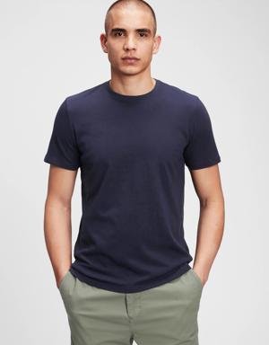 Jersey Crewneck T-Shirt blue