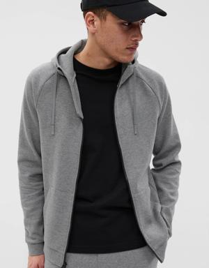 Gap Fit Tech Fleece Full-Zip Hoodie gray