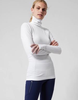 Flurry Blizzard Seamless Turtleneck white