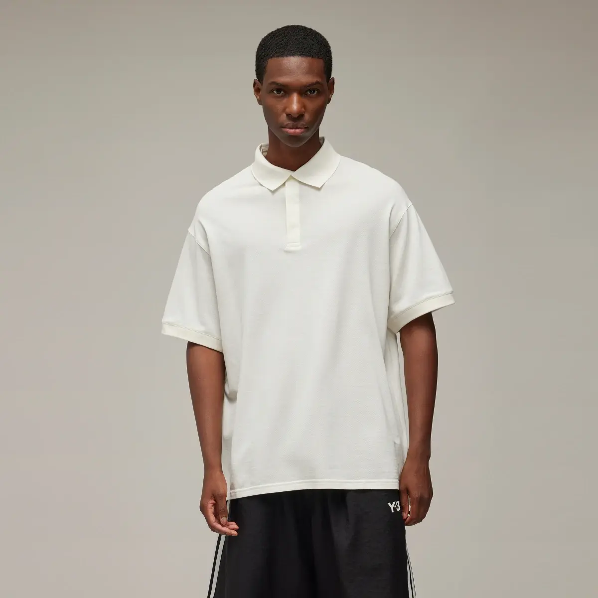 Adidas Y-3 Short Sleeve Polo Shirt. 1