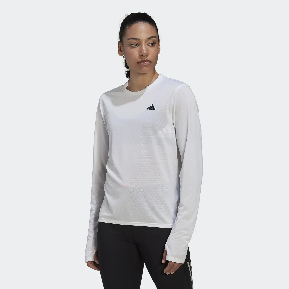 Adidas T-shirt Run Icons Running Long Sleeve. 2
