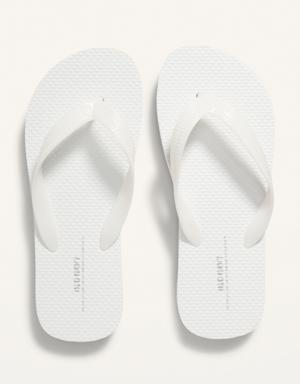 Old Navy Flip-Flop Sandals for Girls (Partially Plant-Based) white