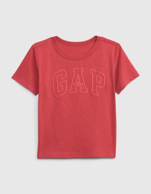 Toddler 100% Organic Cotton Gap Logo T-Shirt red