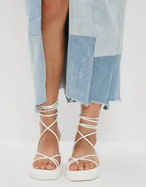 Platform Lace-Up Sandal
