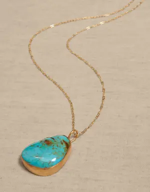 Sonora Turquoise Pendant Necklace &#124 Aureus + Argent blue
