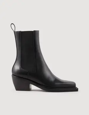 Leather ankle boots Login to add to Wish list