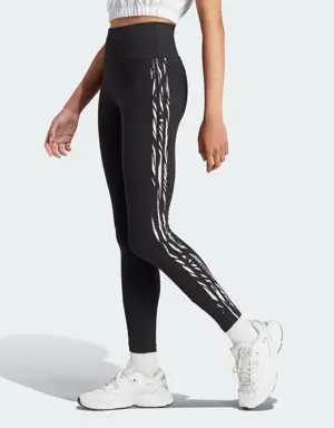 3-Stripes Zebra Animal Infill Tights