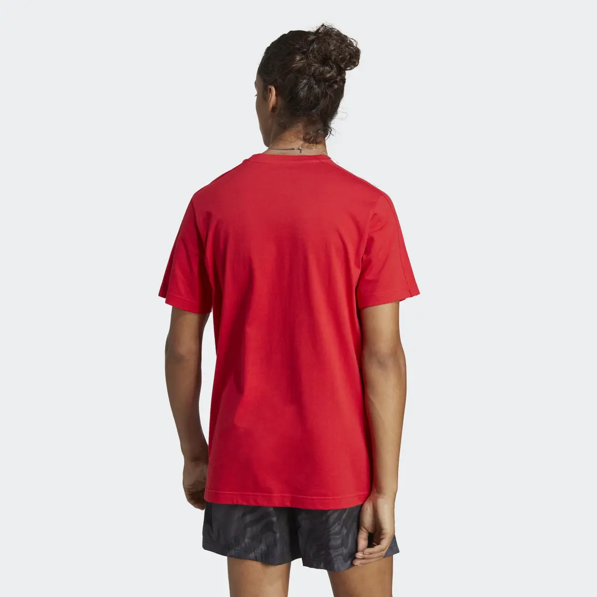 Adidas Essentials Single Jersey 3-Stripes T-Shirt. 3