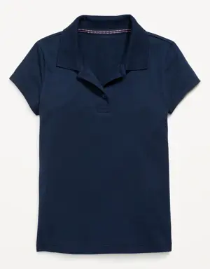 School Uniform Polo Shirt for Girls blue