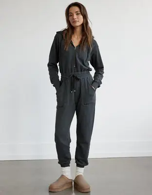 American Eagle Fleece Jumpsuit. 1