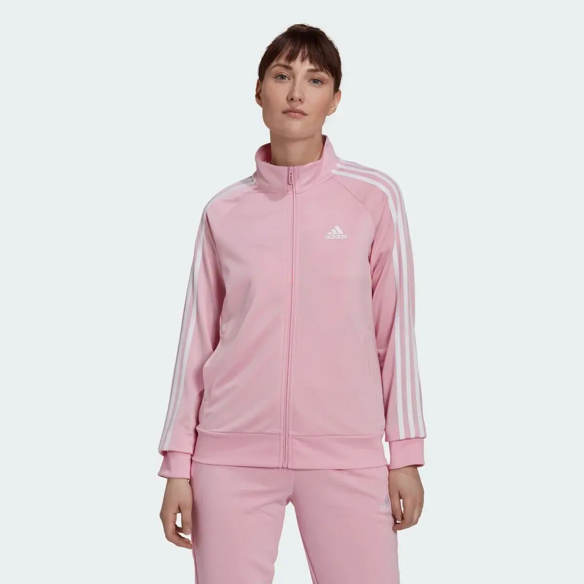 Adidas Veste de survêtement Primegreen Essentials Warm-Up Slim 3-Stripes. 2