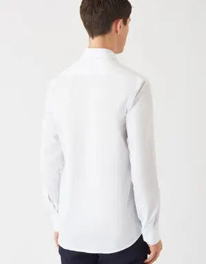 Erkek Regular Fit Uzun Kollu Klasik Gömlek MAVİ