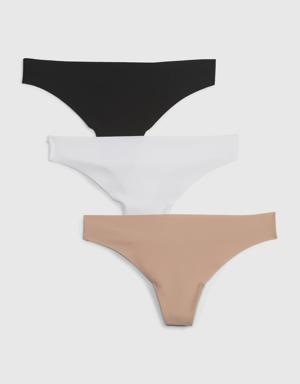 No-Show Thong (3-Pack) multi