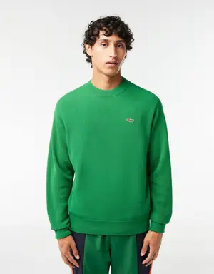 Men's Lacoste Relaxed Fit Crew Neck Wool Sweater