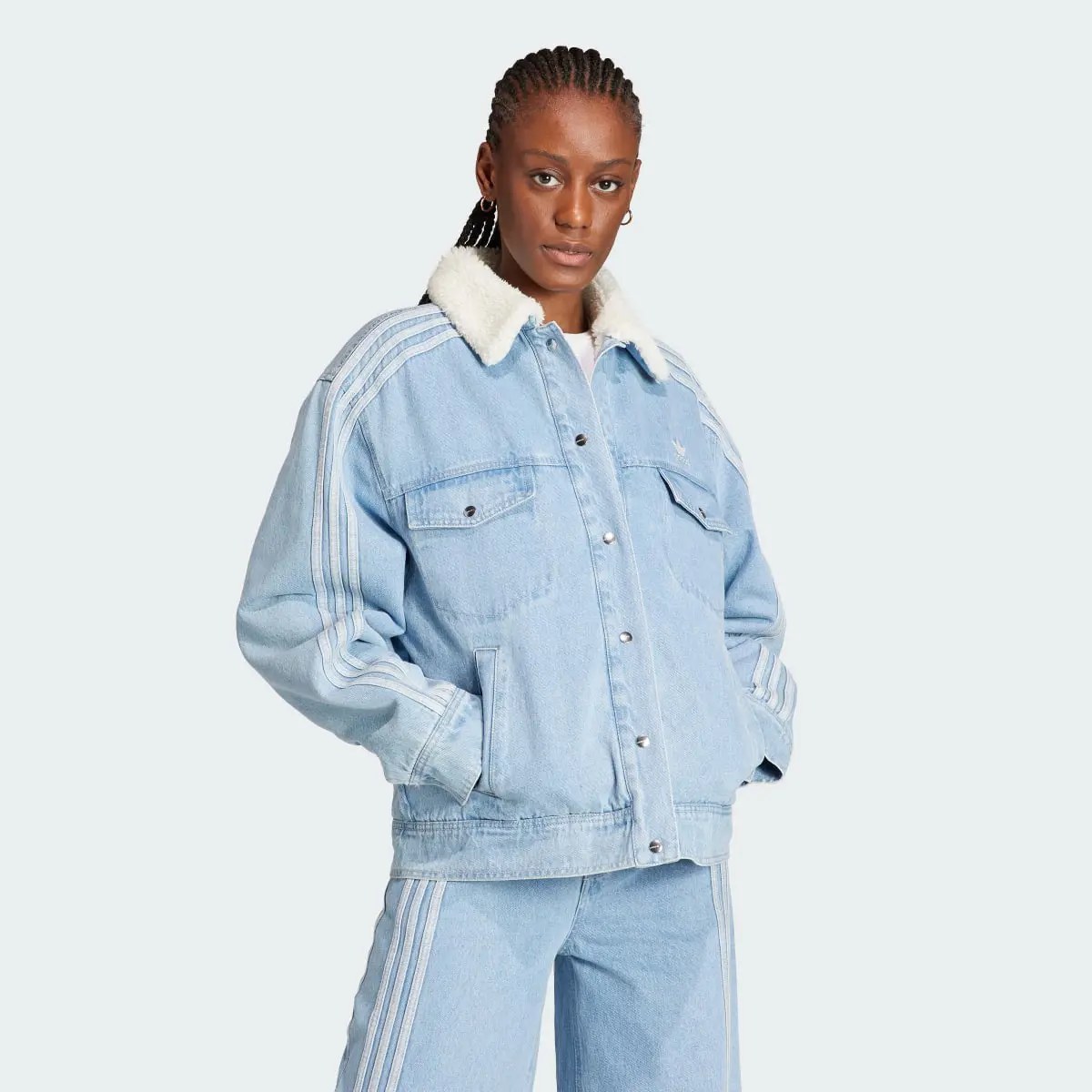 Adidas Neutral Court Denim Jacket. 2