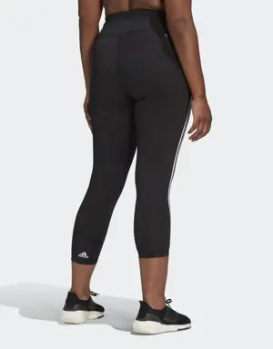 Adidas Optime TrainIcons 3-Stripes 7/8 Leggings (Plus Size). 3 Adidas Optime TrainIcons 3-Stripes 7/8 Leggings (Plus Size). 3