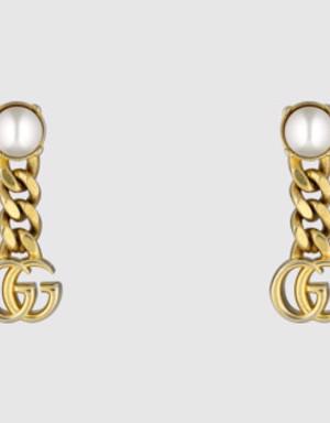 Pearl Double G earrings