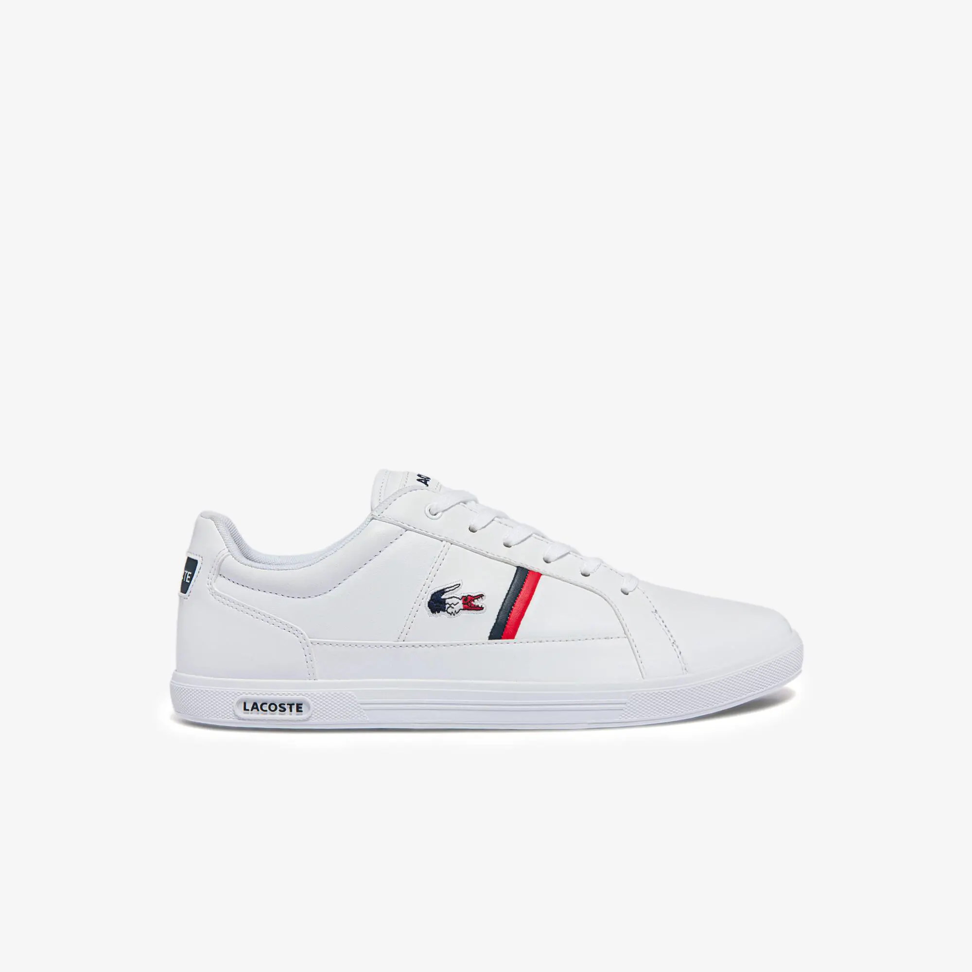 Lacoste Men's Europa Tricolore Leather and Synthetic Trainers. 1