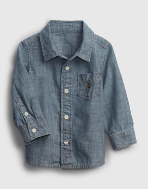 Baby Chambray Shirt blue