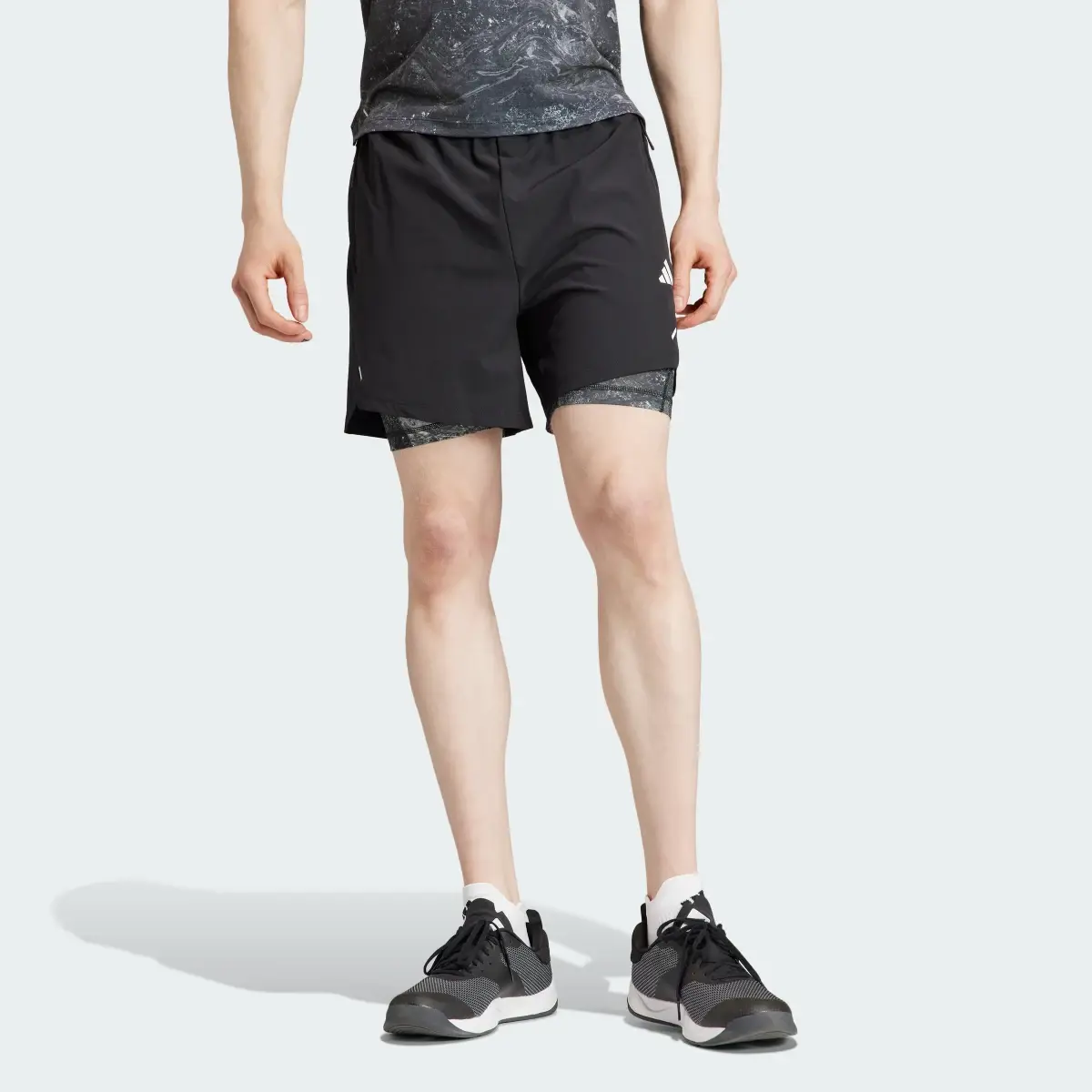 Adidas Power Workout 2-in-1 Shorts. 1