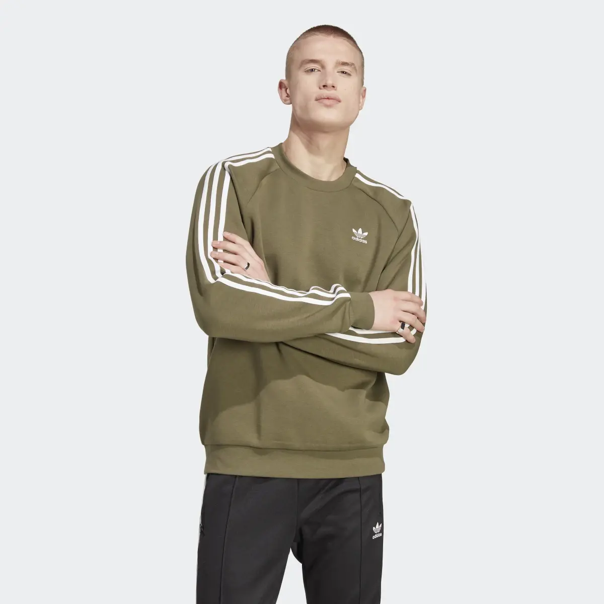 Adidas Adicolor Classics 3-Stripes Crew Sweatshirt. 2