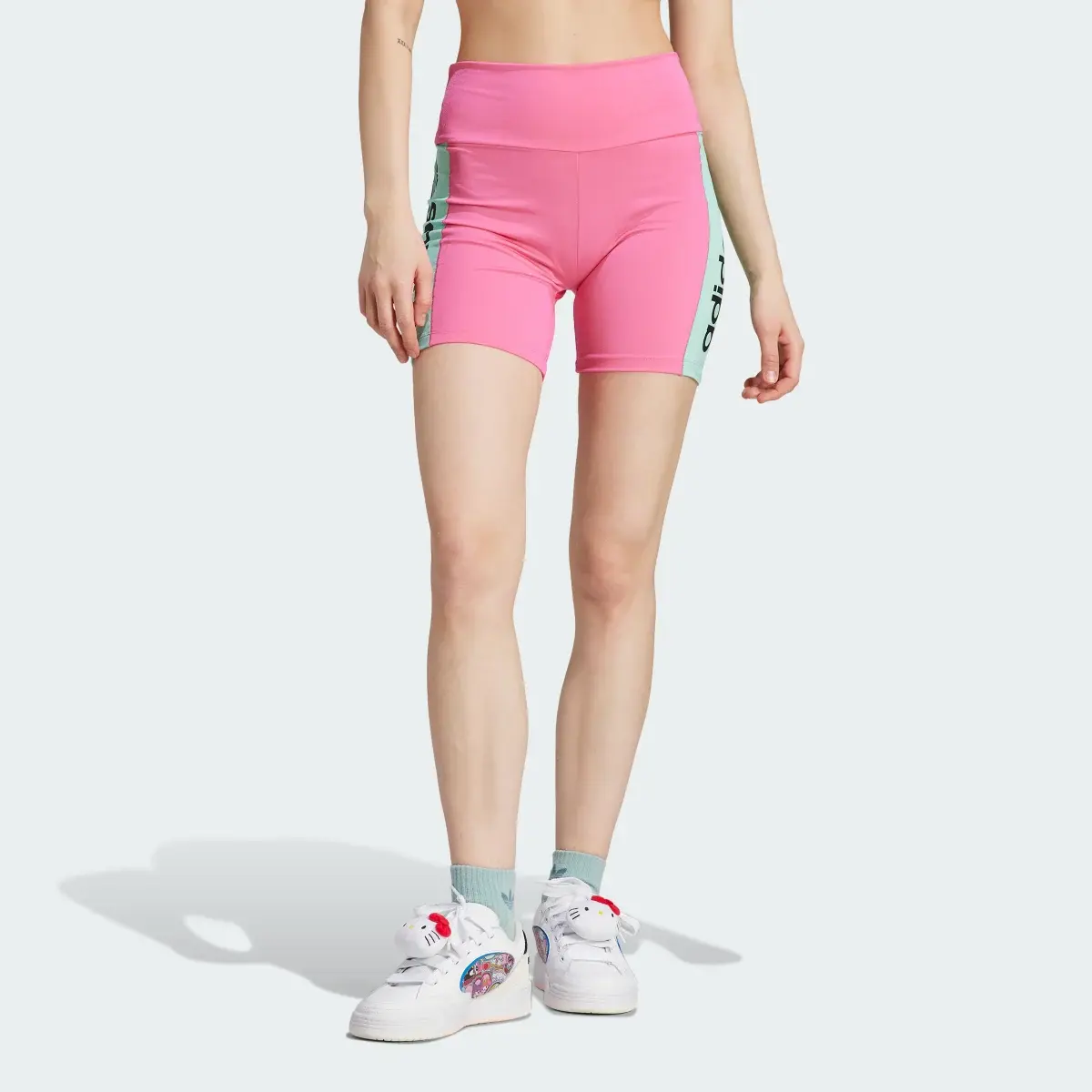 Adidas Originals High Shine Shorts. 1