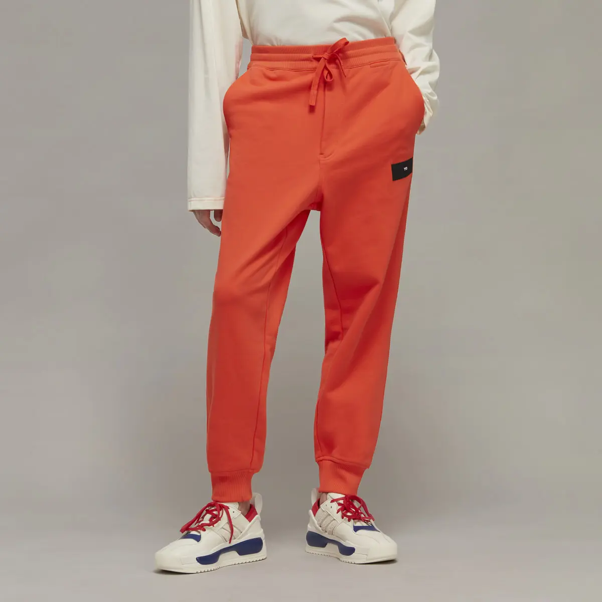 Adidas Y-3 Organic Cotton Terry Cuffed Pants. 1