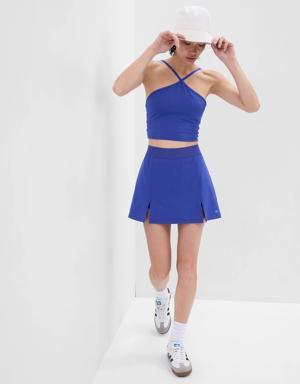 Eclipse Split-Front Exercise Skort blue