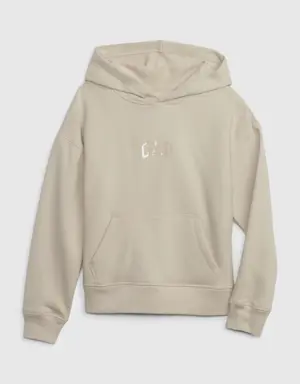 Kids Gap Arch Logo Hoodie beige